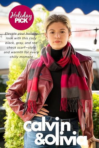 Image of CALVIN & OLIVIA Lightweight Ultra-Soft Scarf - Perfect Holiday Gift for Men & Women