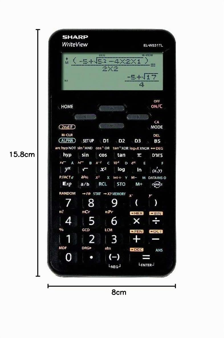 Sharp EL-W531TLB-BK - Schulrechner - schwarz