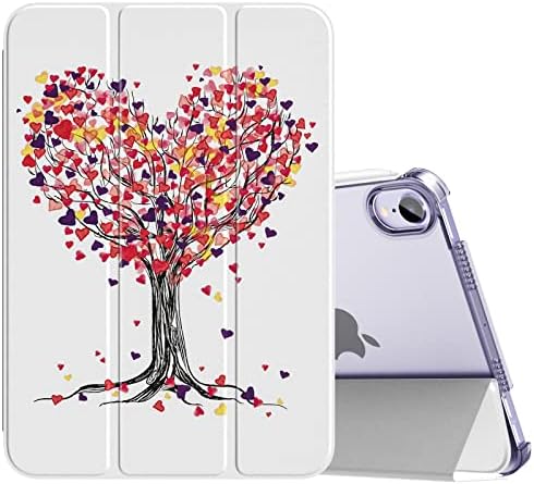 MoKo Case Fit New iPad Mini 6 2021 (6th Generation, 8.3-inch) - Slim Lightweight Hard Clear Back Shell Stand Cover with Translucent Frosted Back Protector, with Auto Wake/Sleep, Space Gray