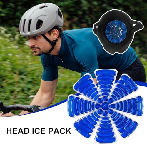 Inserto refrigerante para gorras y protector de calor reutilizable para ciclismo 6