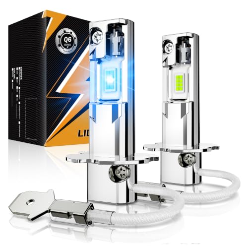 Image of Auxbeam Q6 Series H3 Fog Lights Ice Blue Powersports Lights 12000LM