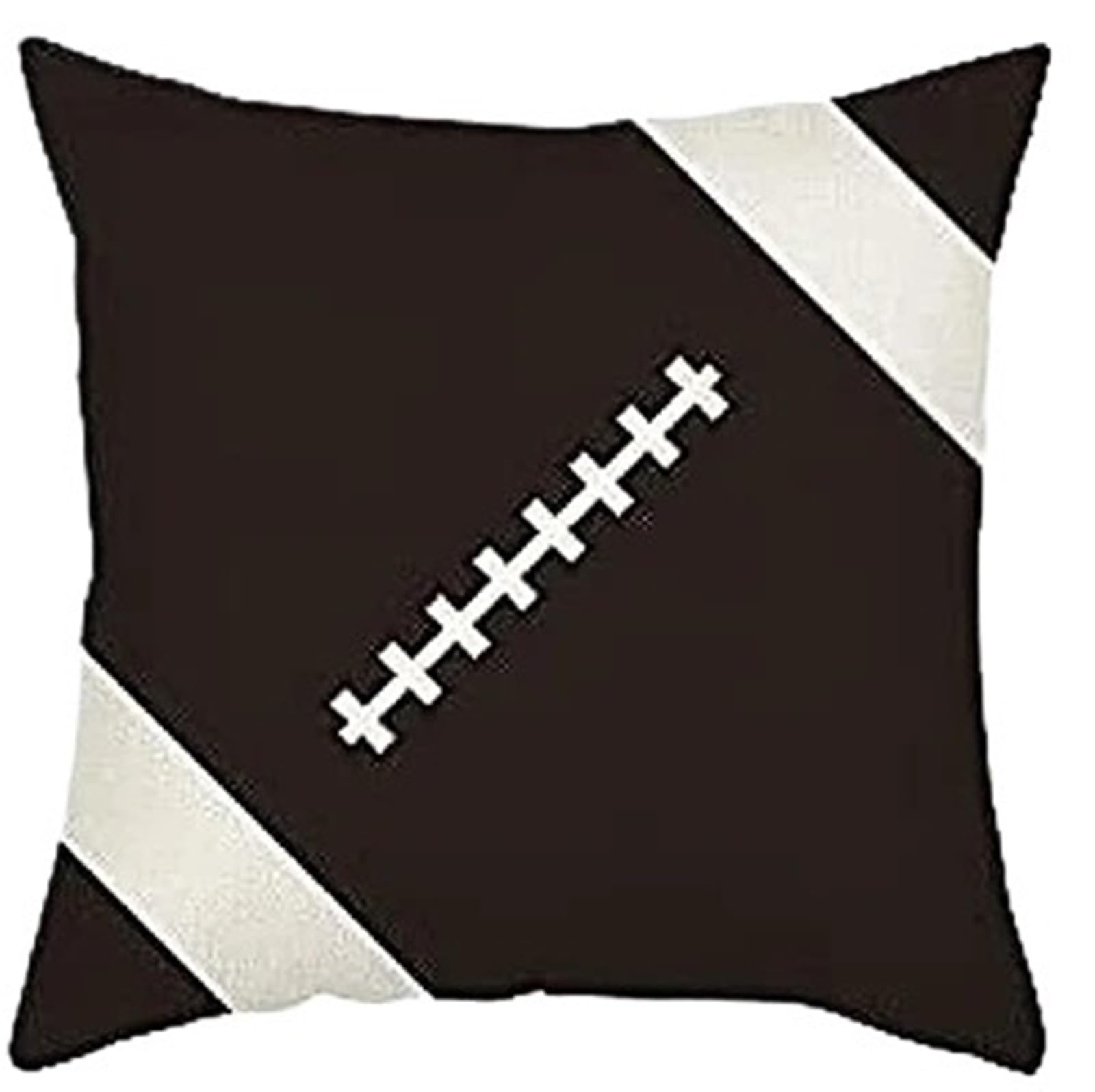 GIYXHU 45x45 Square Cushion Decorative Sofa Football Pattern Printing Pillow for Sofa(Color3)