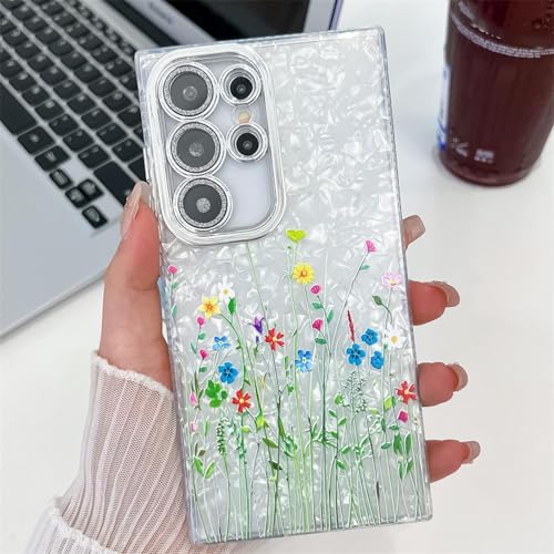 Coque rigide Samsung Galaxy A55 floral protection arrière rigide polycarbonate SH3