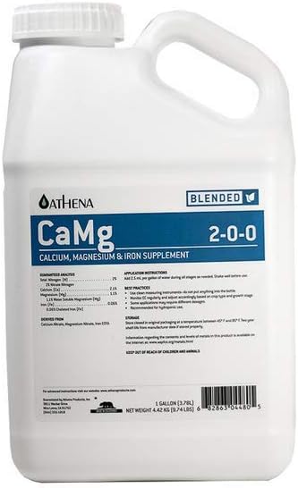 Athena Blended hydroponic nutrients, Grow, Bloom, PK, Cleanse, CaMg, Stack, Balance (Blended CaMg 1 Gallon)
