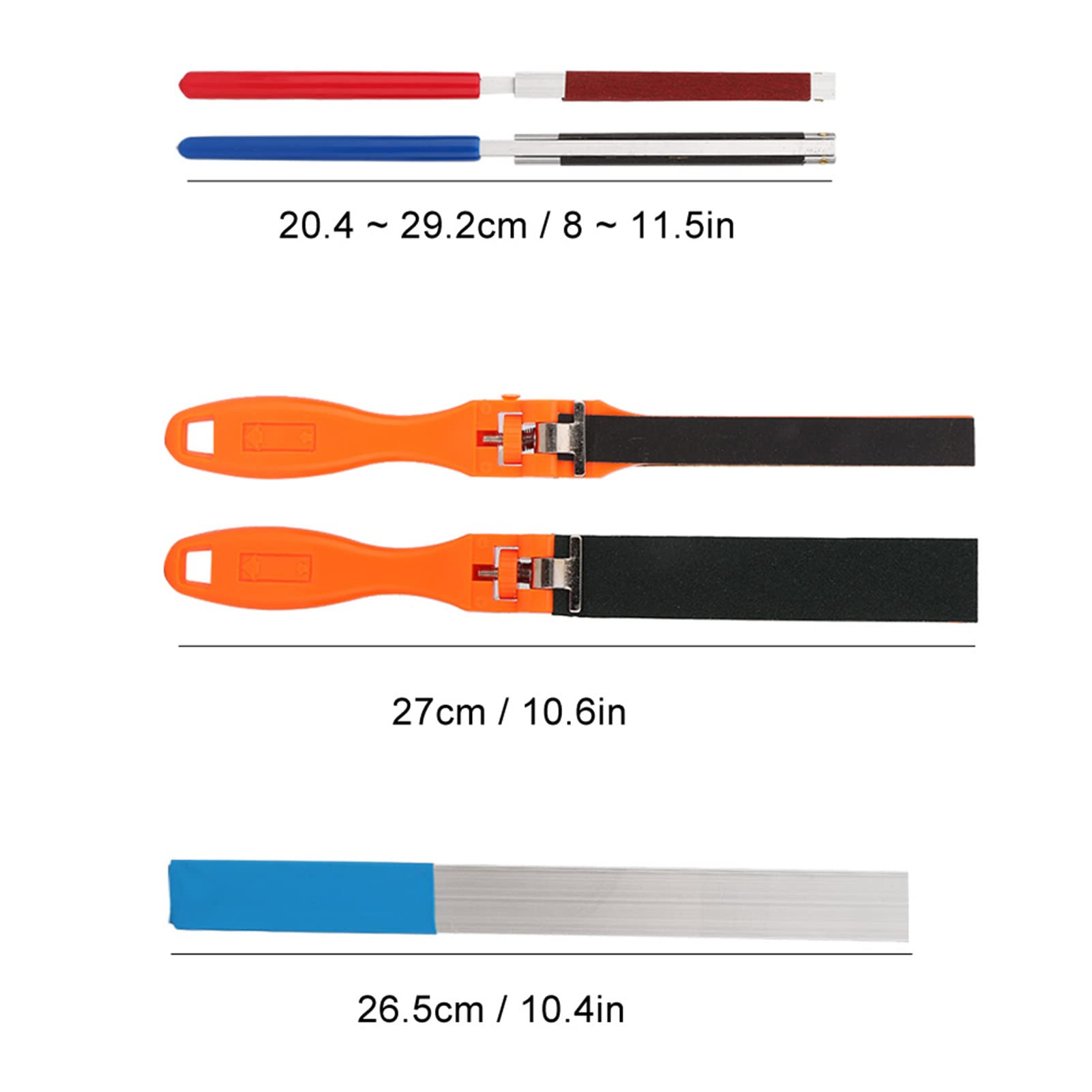 Jewelry Polishing Tool High Quality Manual Sandpaper Stick Semicircle Round Square Sanding Paper Roll Bar for Jewelry Polishing As Pictures Show 5pcs