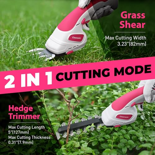 50% Off CHEERSONIC Cordless 2-in-1 Grass Shear & Hedge Trimmer - Image 2