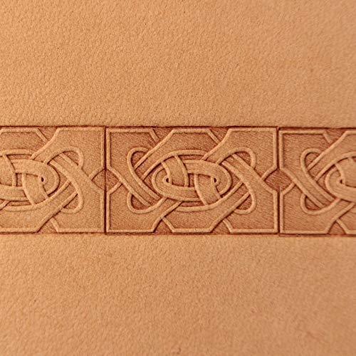DandS ltd Leather Stamp Tool, Celtic Knot, Professional Steel Craft Tool for Leatherworking, Embossing, Carving & Stamping Leather Projects, Belts Wallets & DIY Projects Compatible with Mallet #300