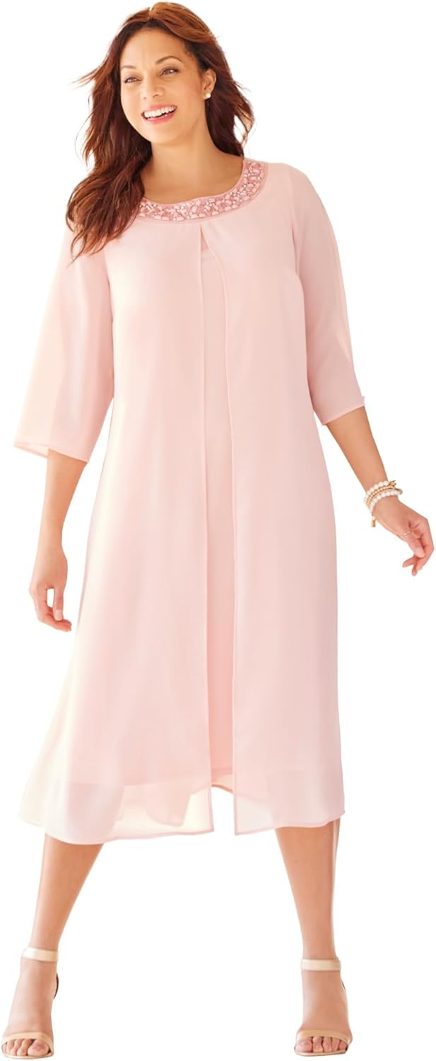 Catherines Women's Plus Size Midnight Dazzle Flyaway Dress