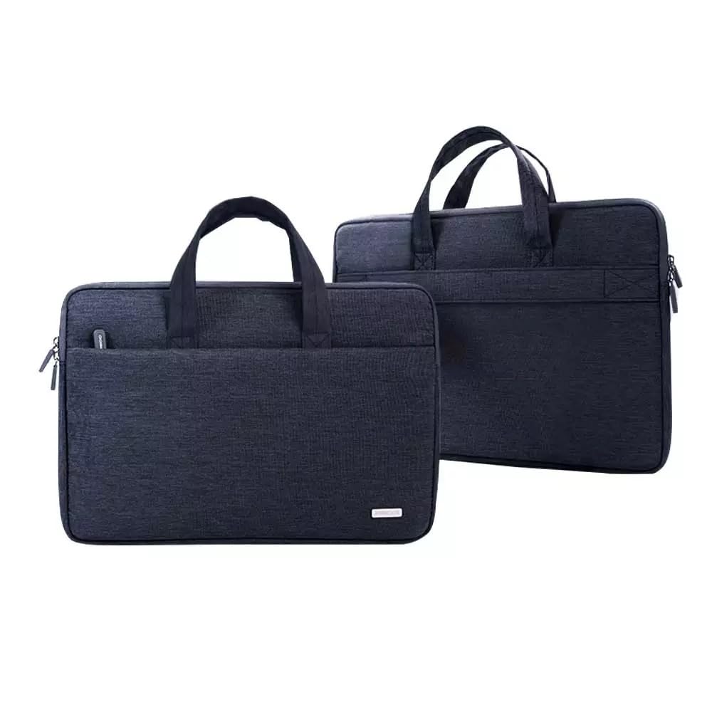 Aventurine Accessories RCS-S06 Multifunctional Computer Laptop Bag, Double layer waterproof and shockproof high density design polyester Laptop Bag - Grey