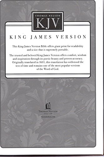Bíblia Sagrada, Versão King James, Impressão Gigante, Referência, Imitação de Couro Marrom