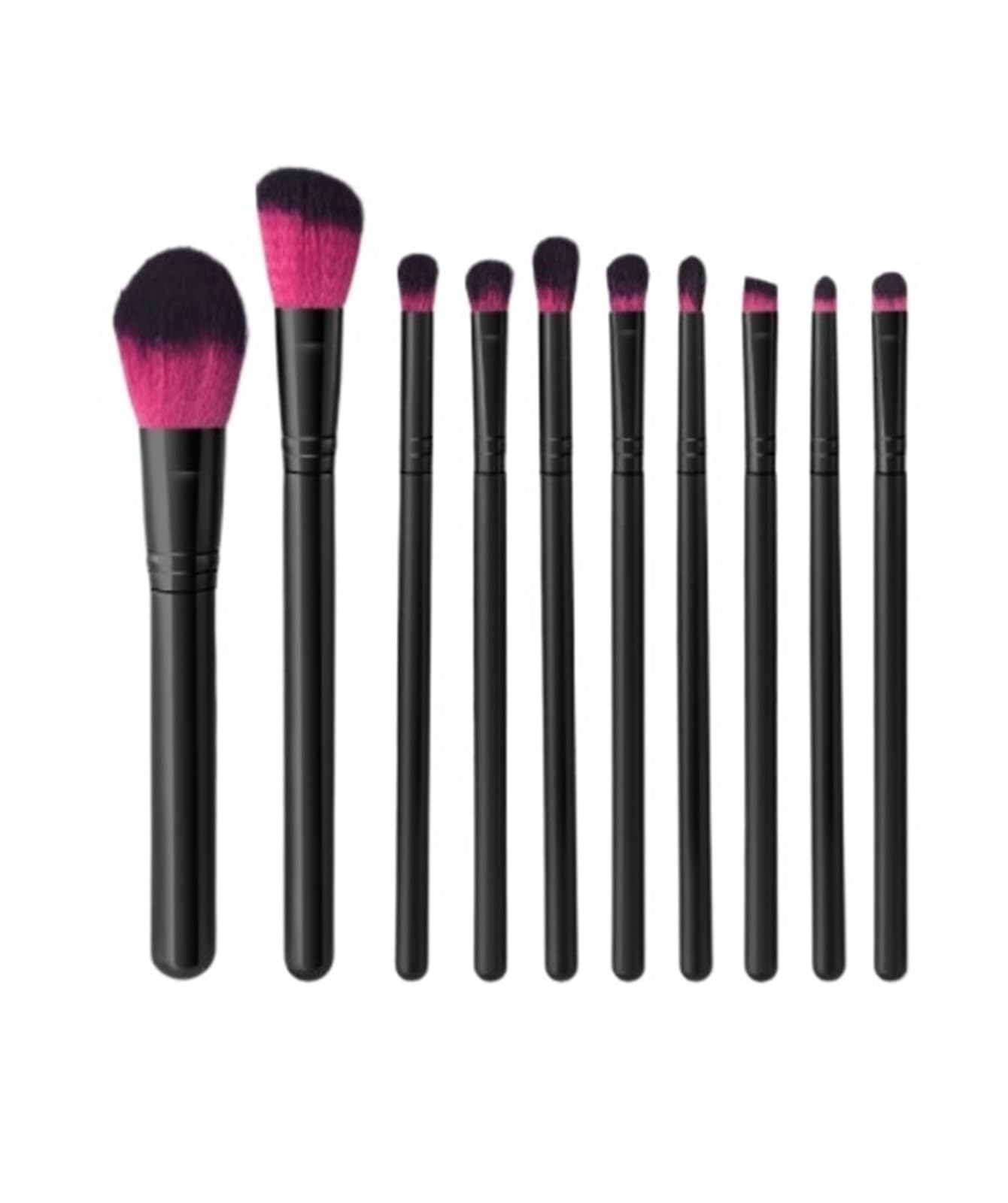 Pinselset Makeup Make-up-Pinsel-Set Schwarz 10-teiliges Pinselset for Concealer, Lidschatten Und Andere Make-up-Pinsel Make Up Pinsel für Buffing