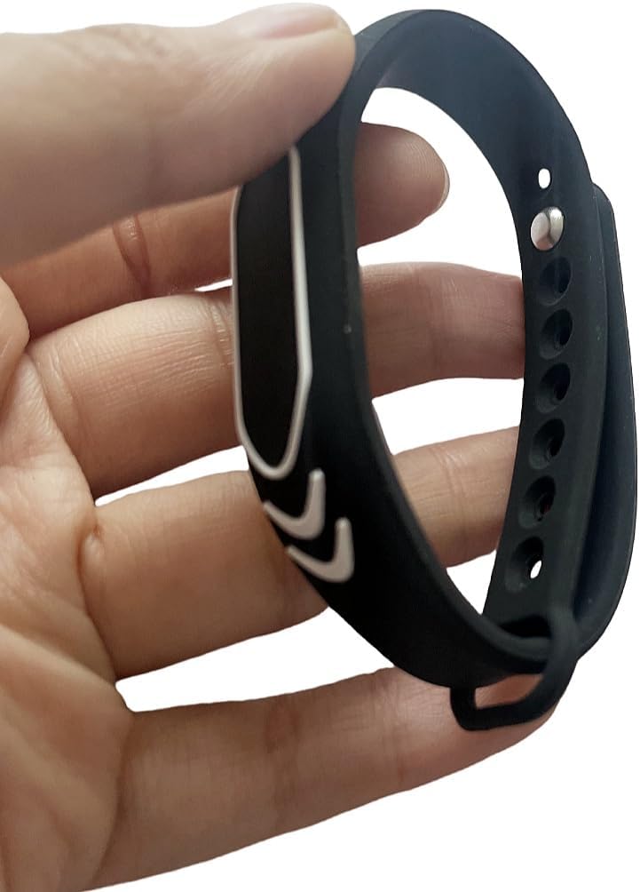 10PCS EM4100 125KHz RFID Wristband, Waterproof ID Bracelet for Access Control, Gym, Pool, Spa, Reusable Adjustable RFID Tag Wristbands