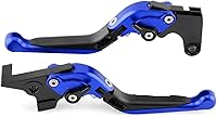 Vista 15 de Palancas de embrague de freno plegable para motocicleta para Yamaha MT09 MT 07 2021 para Tracer 900 700 XJ6 FZ6 FZ8 XSR (Color negro y rojo)