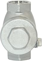 Vista 7 de 1/2" Válvula de retención de giro de acero inoxidable SS316, rosca hembra NPT x hembra, WOG 200 PSI PN16 CF8M