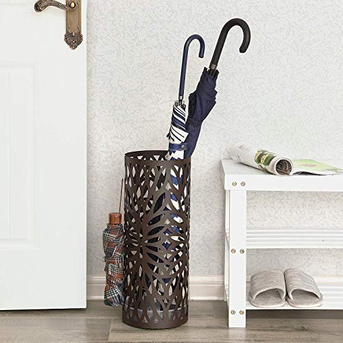 Support de rangement pour parapluie marron anti-sol glissant