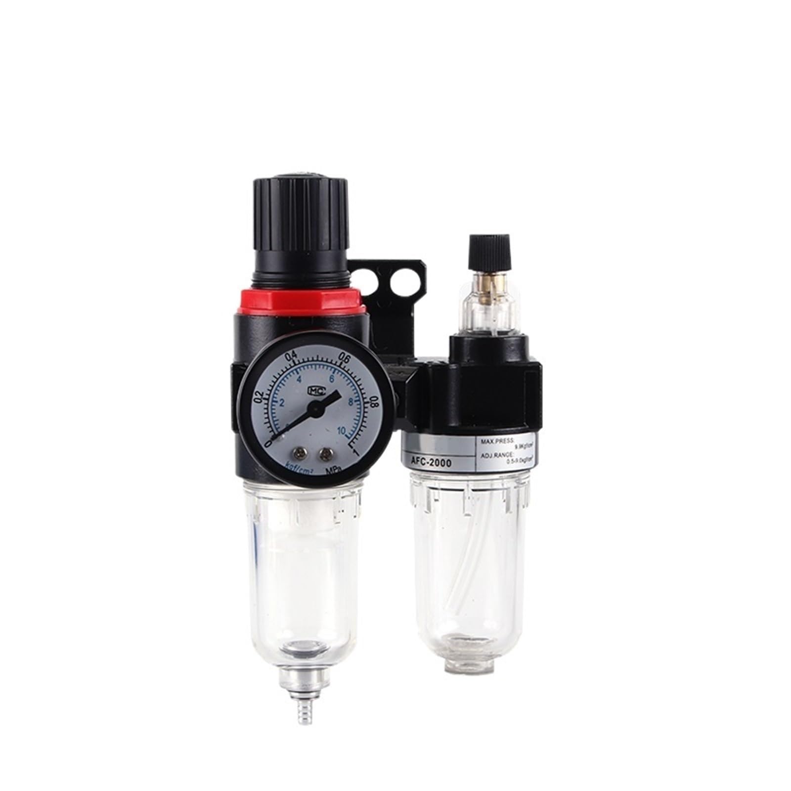 Filtro-regolatore per compressori d'aria, Lubrificatore regolatore filtro pneumatico serie AFC BFC combinato con separatore acqua olio in rame(BFC2000)