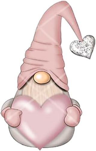 Miniatura 4 de Gnomos de corazón de amor, troquelados de metal, bonitos troqueles de Navidad alegres de Papá Noel, plantillas cortadas para manualidades, álbumes