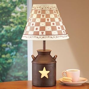 Collections Etc Primitive Country Antique Milk Can Table Lamp Collections Etc Primitive Country Antique Milk Can Table Lamp