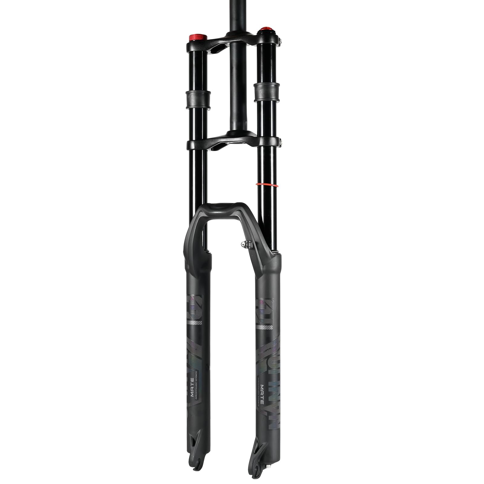 NANLIO Double Shoulder Snow Front Fork 27.5inch / 29 * 2.5 inch MTB Fork 150mm Travel Air Supension Bike Fork E-Bike Fork 15/9MM (27.5inch 100x9MM)