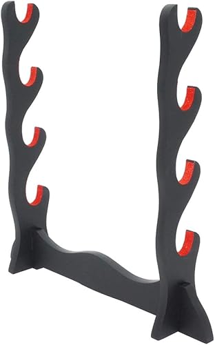 Miniatura 5 de Eforlife Soporte acolchado de terciopelo para espada, soporte de fieltro para proteger el soporte de exhibición samurai espada Katana Wakizashi