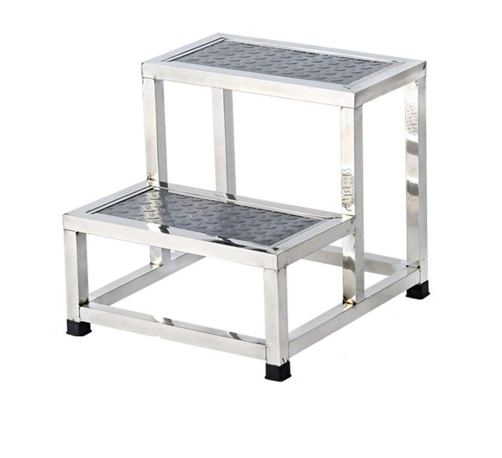 Escabeau en acier inoxydable compact pour la maison et petits travaux