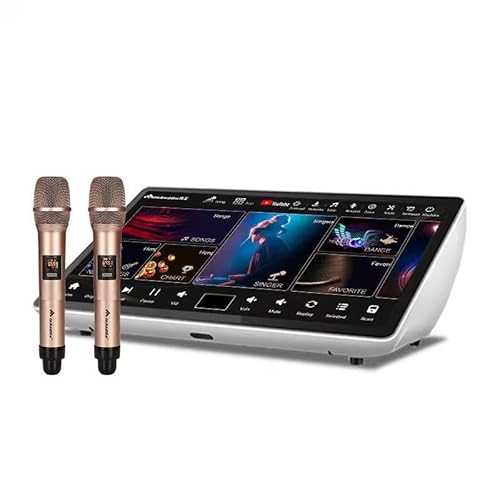 Inandonkod International 19.5" Touchscreen Karaoke Machine with Mixer, 2 Wireless Mics, YouTube Player | All*in*One Home Party Entertainment System (4TB)