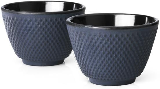 BredemeijerPlastic Tea Mugs Jing, Dark Blue (Set of 2), 2-Piece