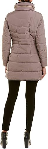 Miniatura 2 de Cole Haan Abrigo de plumón de longitud media para mujer con babero delantero