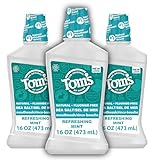 Tom's of Maine Sea Salt Natural Alcohol-Free Mouthwash, Refreshing Mint, 16 Fl...