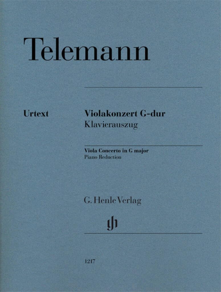 Viola Concerto - G major - viola and orchestra - (HN 1217): Instrumentation: Viola and Piano, Viola Concertos
