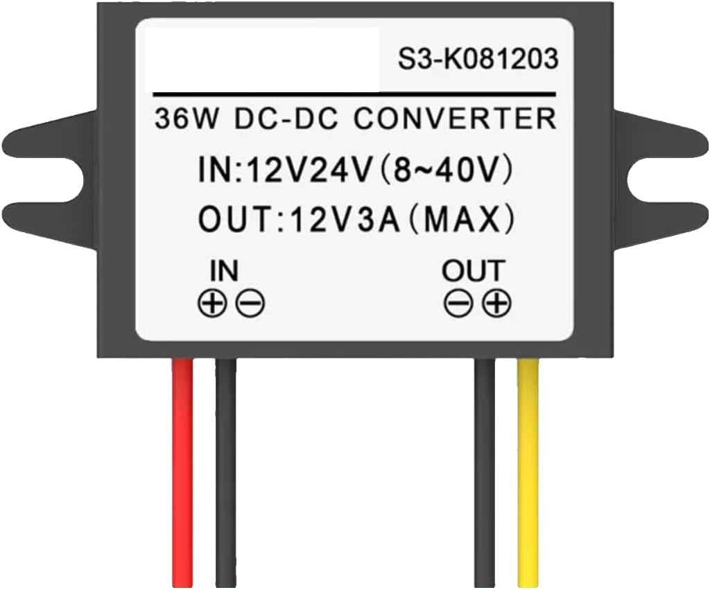 8~40V to 12V DC Power Converter 24V to Voltage Regulator Dc-Dc Step-up and Step-Down(8-40V to 12V 1A)
