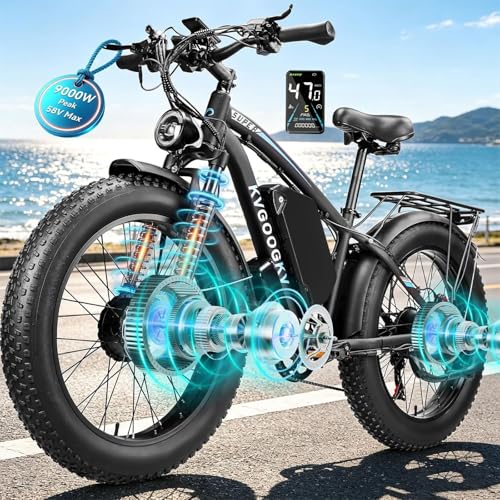 9000W Peak 58V Max-Output Ebike for Adults, Powerful 34Ah Battery