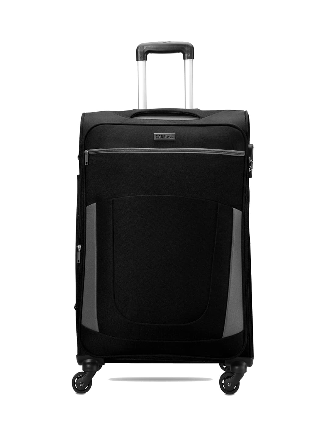 Sleek Black Polyester Luggage Bag for Travel Large | Suitcase for Travel & Business | 8 Spinner Wheels, Anti Theft & Front Pockets | Travel Suitcase for Men & Women-image-22