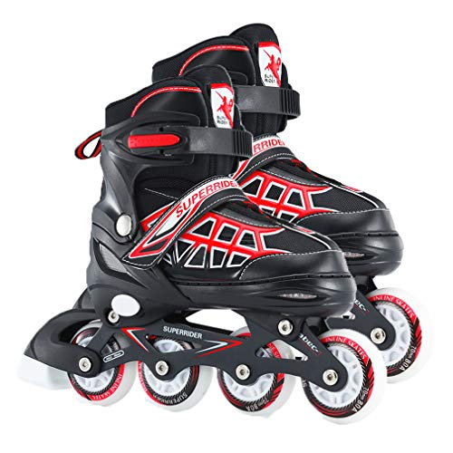 Patins en ligne pour enfants débutants rollers réglables roues lumineuses