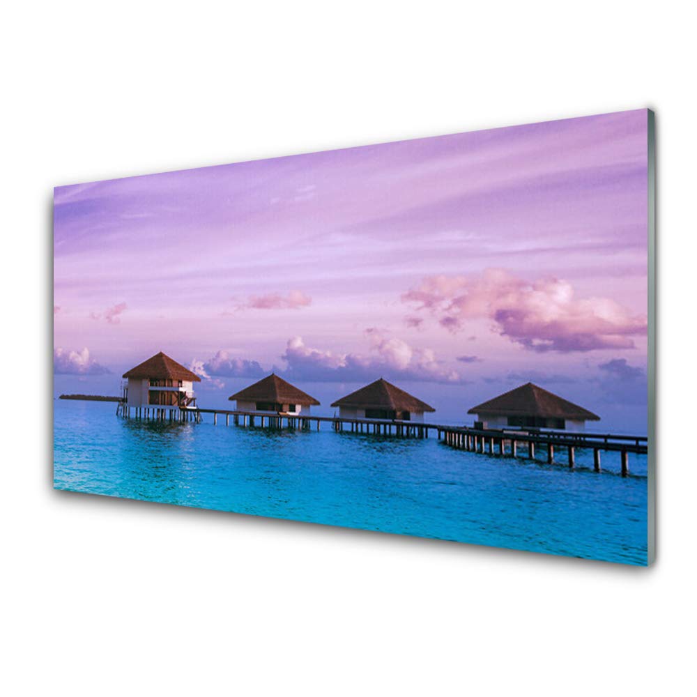 Impression sur Verre Acrylique 100x50cm Tulup Tableau Mural Moderne Plastique Imprimés Déco Mer