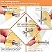 YOSELIN Dovetail Jig Wheel Marking Gauge Plus Set，Micro Adjuster Multifunctional Cutting Wheel Woodworking Scribing, Metric and Imperial Scales, Imperial 1/32 Metric 1mm Accuracy, Wood Marking