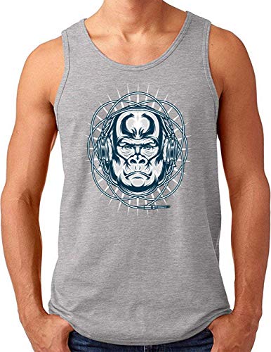 Débardeur pour homme DJ-Gorilla gris en taille XXXX-Large pour bouger en toute liberté