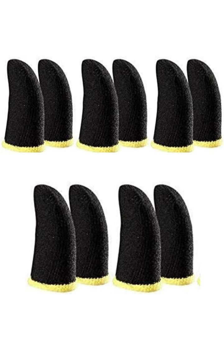 Pack of 5 Anti-Slip Thumb Sleeve, Slip-Proof Sweat-Proof Professional Touch Screen Thumbs Finger Sleeve for All Mobile Phone Game Gaming Gloves (B0DFMV2GYD) Amazon Price History, Amazon Price Tracker