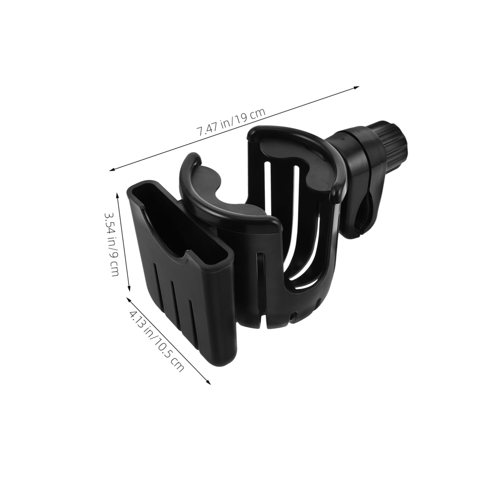 EXAOMBLE Bicycle Handlebar Cup Holder with Phone Mount Universal Drink Rack for Stroller Wheelchair Scooter Easy to Use Store