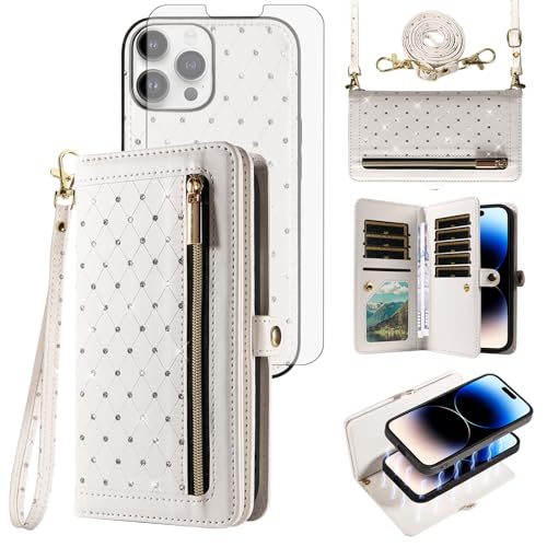 Coque iPhone 14 Pro antichoc avec dragonne pour éviter les chutes d'écran