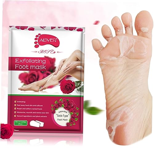 Beaupretty 2 Pares De Máscara Para Os Pés Descasca Suavemente A Máscara Para Os Pés Máscara Hidratan