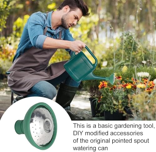 Green Universal Garden Watering Can Rose Head Water Sprinkler Sprayer Fit All Watering Can Rose Watering Can Spout Cover Nozzle Replacement Gardening Tool Watering Equipment Garden Beautification