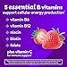 vitafusion B-Complex Gummy Dietary Supplements, with 5 B Vitamins to Support Cellular Energy Production (1), Plus Vitamin C, Strawberry Flavor, 60 Count