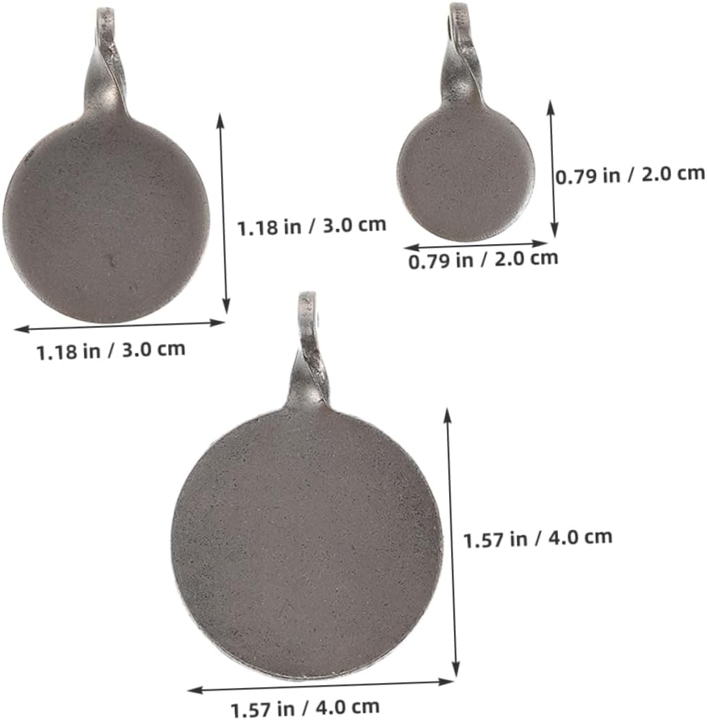 Kisangel 6Pcs Stainless Steel Training Targets Durable Lightweight Convenient Design for Outdoor Shooting Practice for Improving Accuracy and Skills