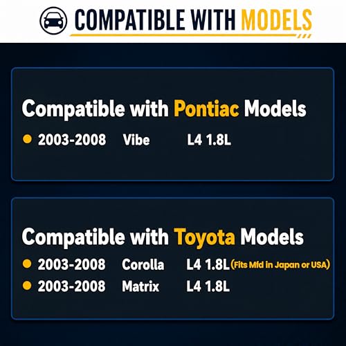 Image of Ezexpreze 17841 New Starter Fit for 2003-2008 Toyota Corolla Matrix Pontiac Vibe 1.8 L4 2003 2004 2005 2006 2007 2008 28100-0D080 428000-0340 28100-22090 428000-1310 88969483 2810022090 4280001311