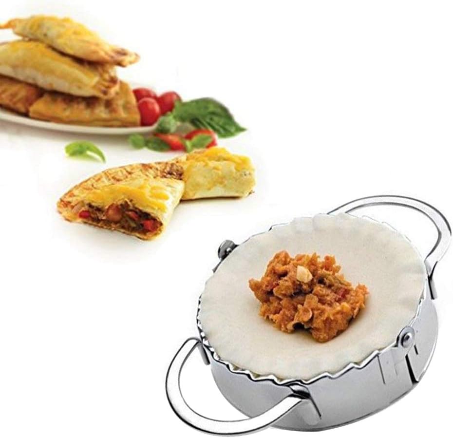 Stainless Steel Dumpling Maker Dumpling Press Ravioli Cutter,DIY Dough Press Pierogi Pie Ravioli Mold Mould,Dumpling Wrappers Pastry Dumpling Tool for Cooking Kitchen Accessories (7.5cm)