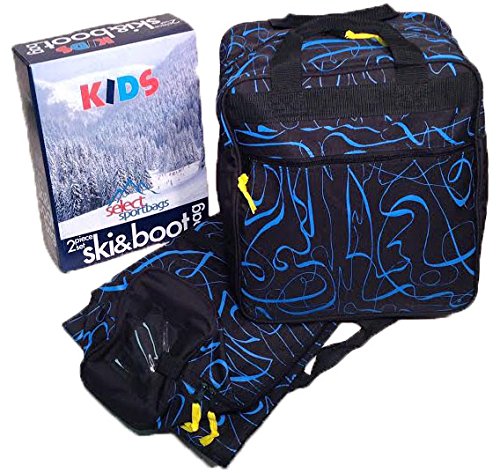 Select Sportbags Kids Ski Bag and Boot Bag Set - Blue Print