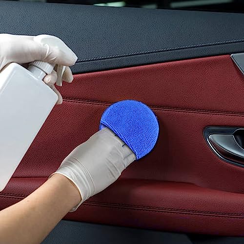 wugongshan 10 Pcs Microfiber Wax Applicator Pads, Ultra-Soft Microfiber Wax Foam Applicators Pads, Car Auto Care Buffing Detail Polishing Foam Pads Applicators for Car Cleaning Fine Polishing - Thumbnail 7