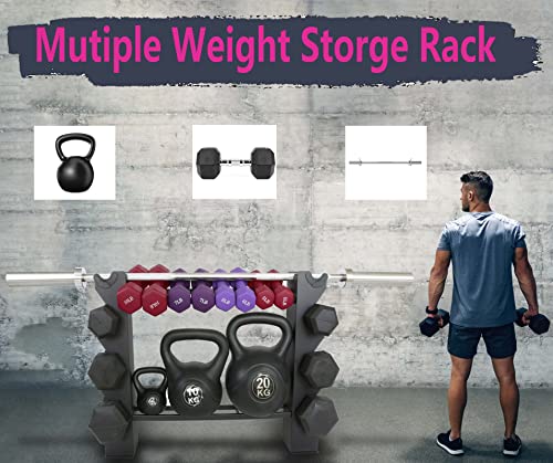 Dumbbell Rack Dumbbell Storage Rack Weight Organizer RacK Free weight dumbbell rack Home gym Organizer - Thumbnail 4