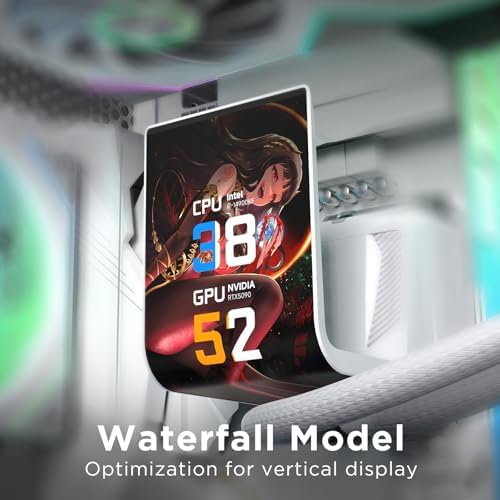 Jungle Leopard Chill Arc 360mm AIO CPU Cooler, 6.67" 2K AMOLED Screen-Wh - 2